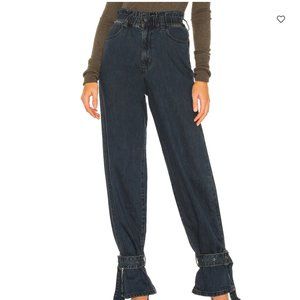 Paperbag Buckle Jeans